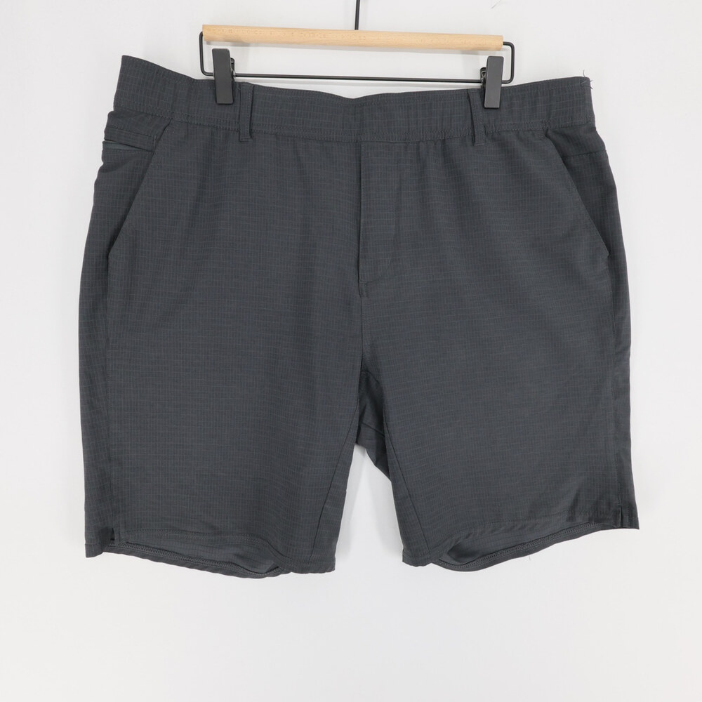 Anderson Ord Solution Shorts Mens 38 Gray Ripstop Stretch Golf Performance Flat